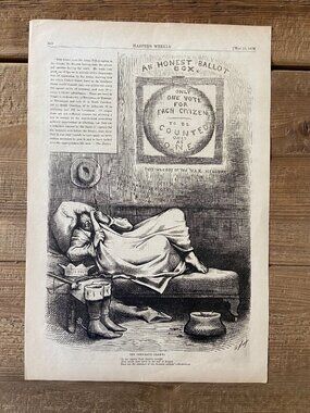 Thomas Nast, Political Cartoon, Harpers Weekly